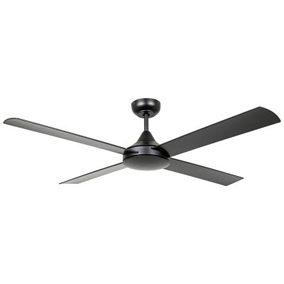 Stradbroke Indoor / Outdoor DC Ceiling Fan with Remote, 132cm/52", Black
