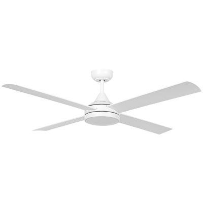 Stradbroke Indoor / Outdoor DC Ceiling Fan with CCT LED Light & Remote, 132cm/52", White