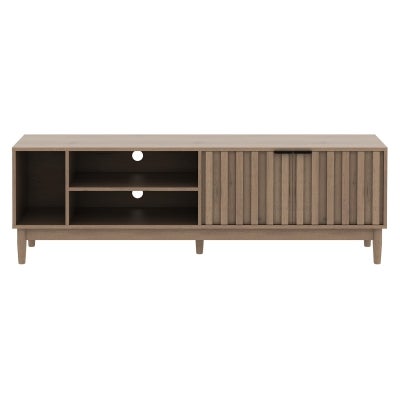 Linda Wooden 2 Door TV Unit, 160cm, Weathered Oak
