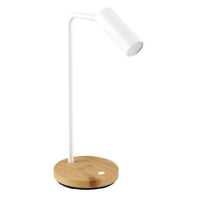 Connor LED Task Lamp with Wireless charger, White