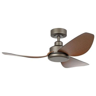 Torquay Indoor / Outdoor DC Ceiling Fan with Remote, 107cm/42", Bronze / Red Brown