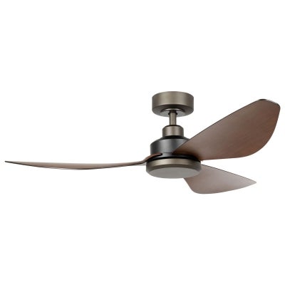 Torquay Indoor / Outdoor DC Ceiling Fan with Remote, 122cm/48", Bronze / Red Brown