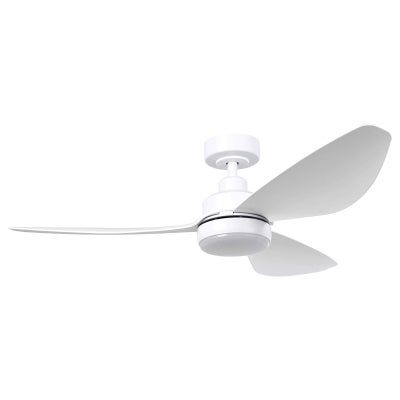 Torquay Indoor / Outdoor DC Ceiling Fan with CCT LED Light & Remote, 122cm/48", White