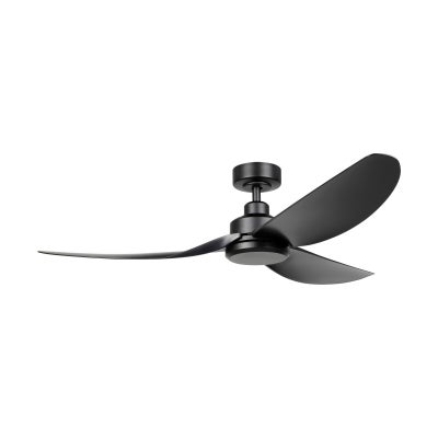 Torquay Indoor / Outdoor DC Ceiling Fan with Remote, 142cm/56", Black