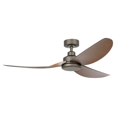 Torquay Indoor / Outdoor DC Ceiling Fan with Remote, 142cm/56", Oil Rubbed Bronze / Red Brown