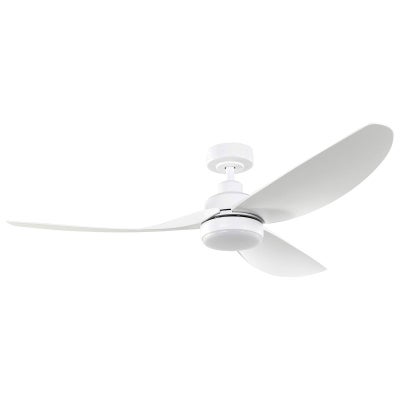 Torquay Indoor / Outdoor DC Ceiling Fan with CCT LED Light & Remote, 142cm/56", White