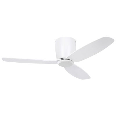 Seacliff Indoor / Outdoor DC Hugger Ceiling Fan with Remote, 112cm/44", White