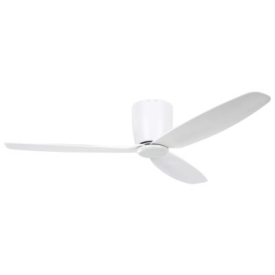 Seacliff Indoor / Outdoor DC Hugger Ceiling Fan with Remote, 132cm/52", White