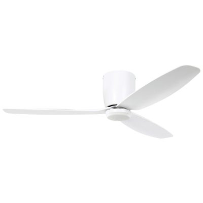 Seacliff Indoor / Outdoor DC Hugger Ceiling Fan with CCT LED Light & Remote, 132cm/52", White
