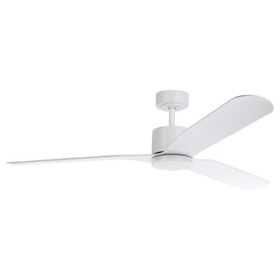 Iluka Indoor / Outdoor DC Ceiling Fan with CCT LED Light & Remote, 150cm/60", White