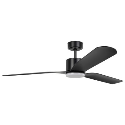 Iluka Indoor / Outdoor DC Ceiling Fan with CCT LED Light & Remote, 150cm/60", Black