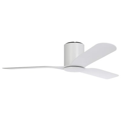 Iluka Indoor / Outdoor DC Hugger Ceiling Fan with Remote, 132cm/52", White