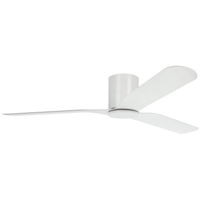 Iluka Indoor / Outdoor DC Hugger Ceiling Fan with Remote, 150cm/60", White