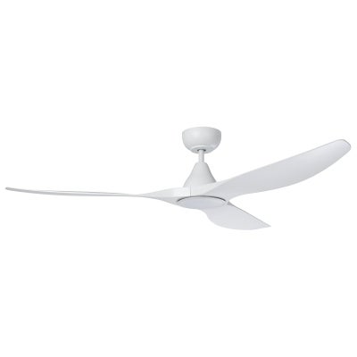 Surf DC Ceiling Fan with CCT LED Light & Remote, 150cm/60", White