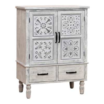 Charlotte Wooden 2 Door 2 Drawer Side Cabinet