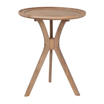 Finchley Wooden Round Tray Top Side Table
