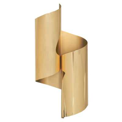 Helix Metal Wall Sconce, Gold