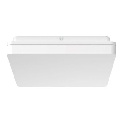 Sunset IP54 Indoor / Outdoor Tricolour Switchable LED Oyster Light, Square, 30cm