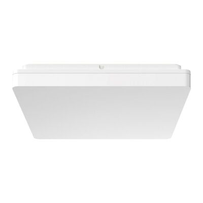 Sunset IP54 Indoor / Outdoor Tricolour Switchable LED Oyster Light, Square, 40cm