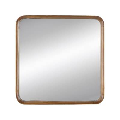 Tolga Timber Frame Square Wall Mirror, 80cm