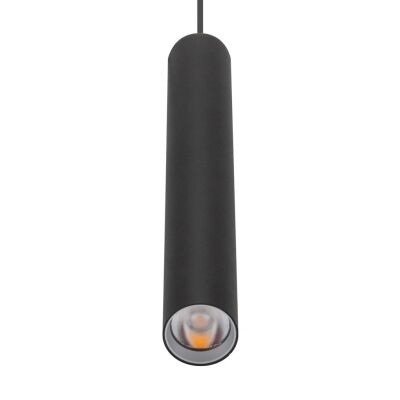 Star Slim Tube LED Pendant Light, 3000K, 30cm, Black