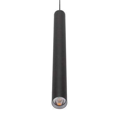 Star Slim Tube LED Pendant Light, 3000K, 50cm, Black
