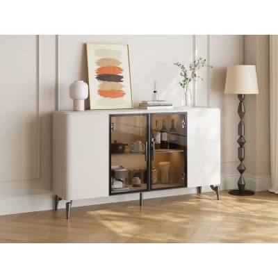 Noven Sintered Stone Top 4 Door Sideboard, 160cm