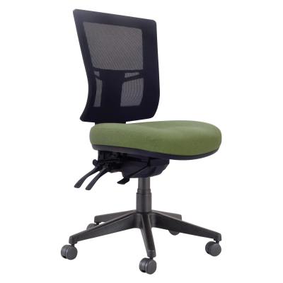 Buro Metro II Mesh Mid Back Fabric Office Chair, Nylon Base, Olive / Black