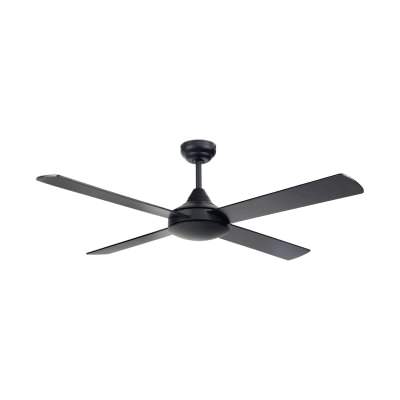 Tempo Plus AC Ceiling Fan, 122cm/48'', Black