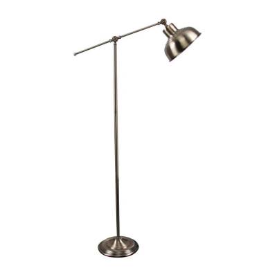 Tinley Metal Adjustable Floor Lamp, Antique Brass