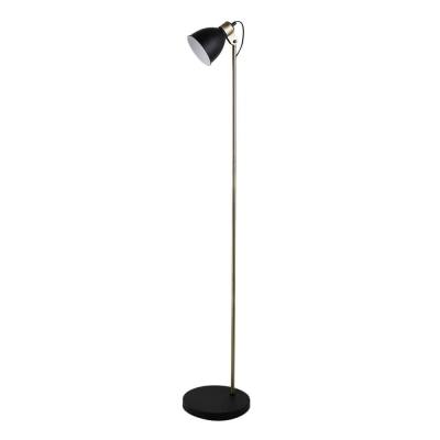 Leah Metal Floor Lamp, Black