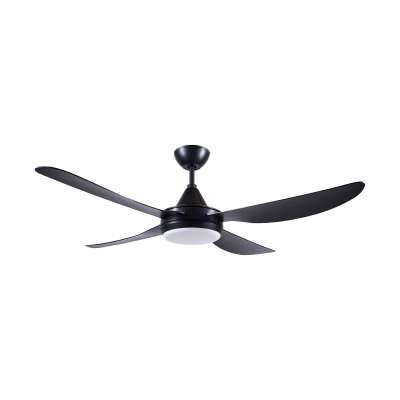 Vector-III Indoor / Outdoor AC Ceiling Fan with CCT Dimmable LED Light, 142cm/56', Black