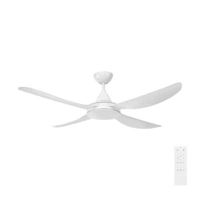 Vector Indoor / Outdoor DC Ceiling Fan, 122cm/48', White