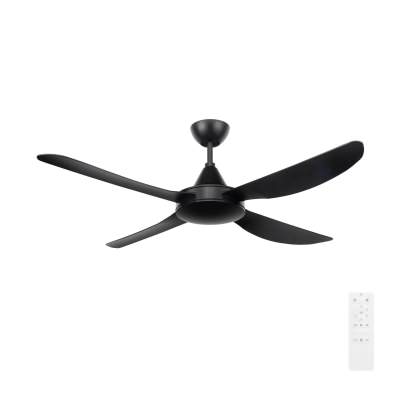 Vector Indoor / Outdoor DC Ceiling Fan, 122cm/48', Black