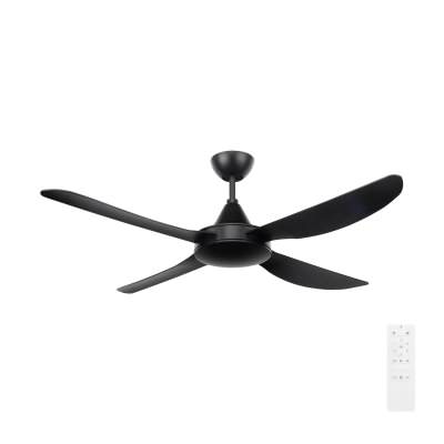 Vector Indoor / Outdoor DC Ceiling Fan, 132cm/52'', Black