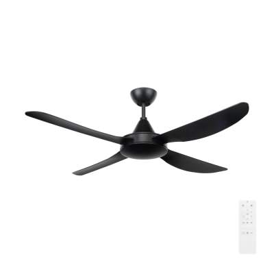 Vector Indoor / Outdoor DC Ceiling Fan, 142cm/56', Black