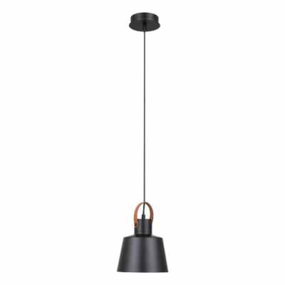 Strap Metal Pendant Light, Black