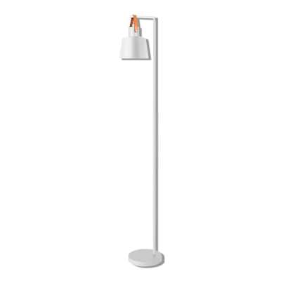Strap Metal Floor Lamp, White