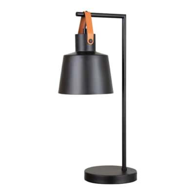 Strap Metal Table Lamp, Black
