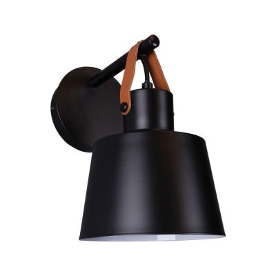 Strap Metal Wall Light, Black
