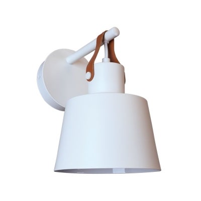 Strap Metal Wall Light, White