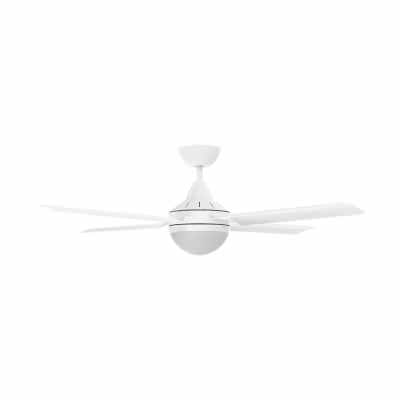 Cairns Indoor / Outdoor AC Ceiling Fan with Light, 122cm/48''', White