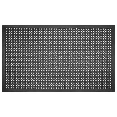 Circle Hollow Rubber Doormat, 150x90cm