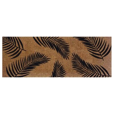 Fern Hand Loomed Premium Coir Doormat, 120x40cm, Natural