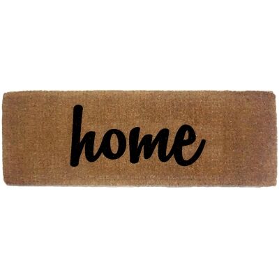 Script Home Hand Loomed Premium Coir Doormat, 120x40cm, Natural