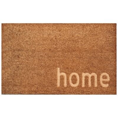 Huntley Home Embossed Coir Doormat, 75x45cm