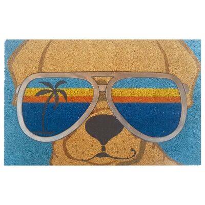 Sunshine Beach Dog Coir Doormat, 75x45cm