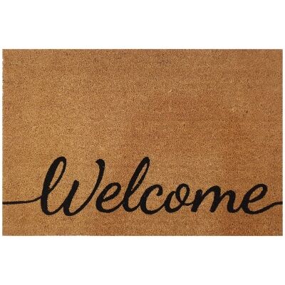 Baseline Welcome Coir Doormat, 89x58cm