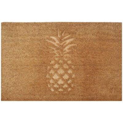 Shae Coir Doormat, Embossed Pineapple, 75x45cm