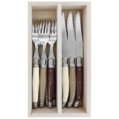 Andre Verdier Debutant Cutlery Set, 12 Piece, La Terre Multi